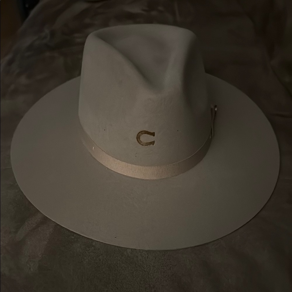 Elegant Cream Wide-Brim Hat